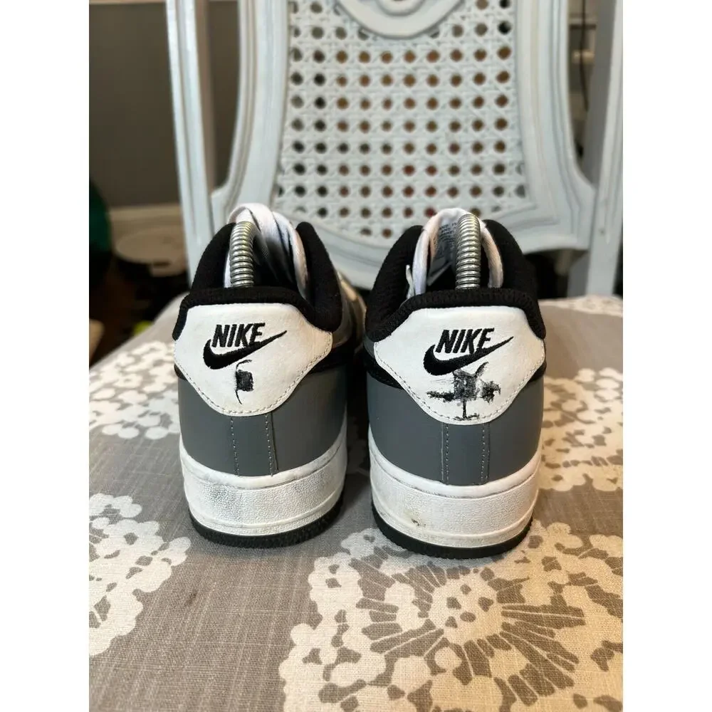 Nike Air Force 1 By You Men's Size 7 CT7875-994 Black/White/Gray‎ Panda Colors